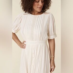 Spell Jolene Lace Cut-Out Midi Dress NWT